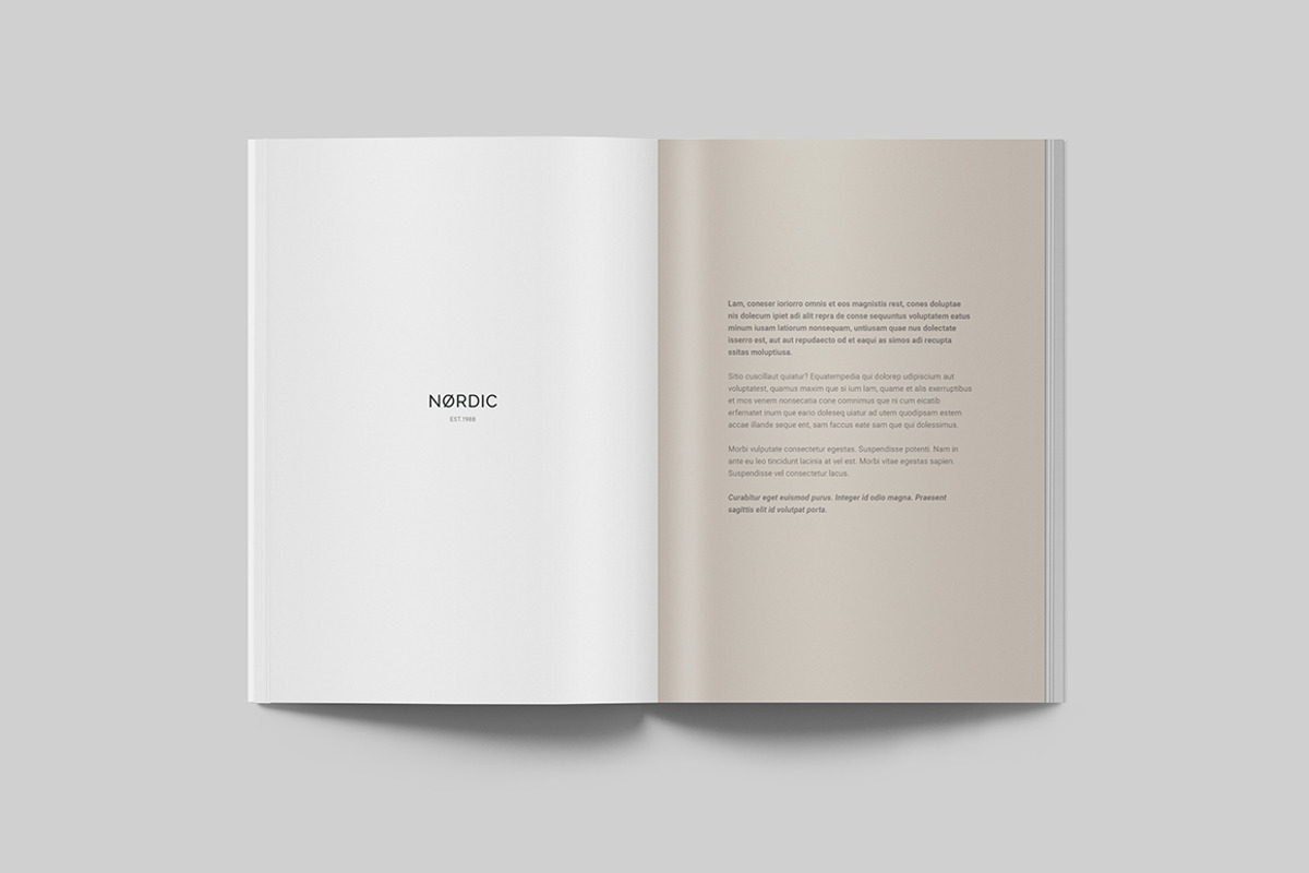 Nordic - Portrait Catalog Template, a Brochure Template by Jorge Lima (Photo 2 of 18)