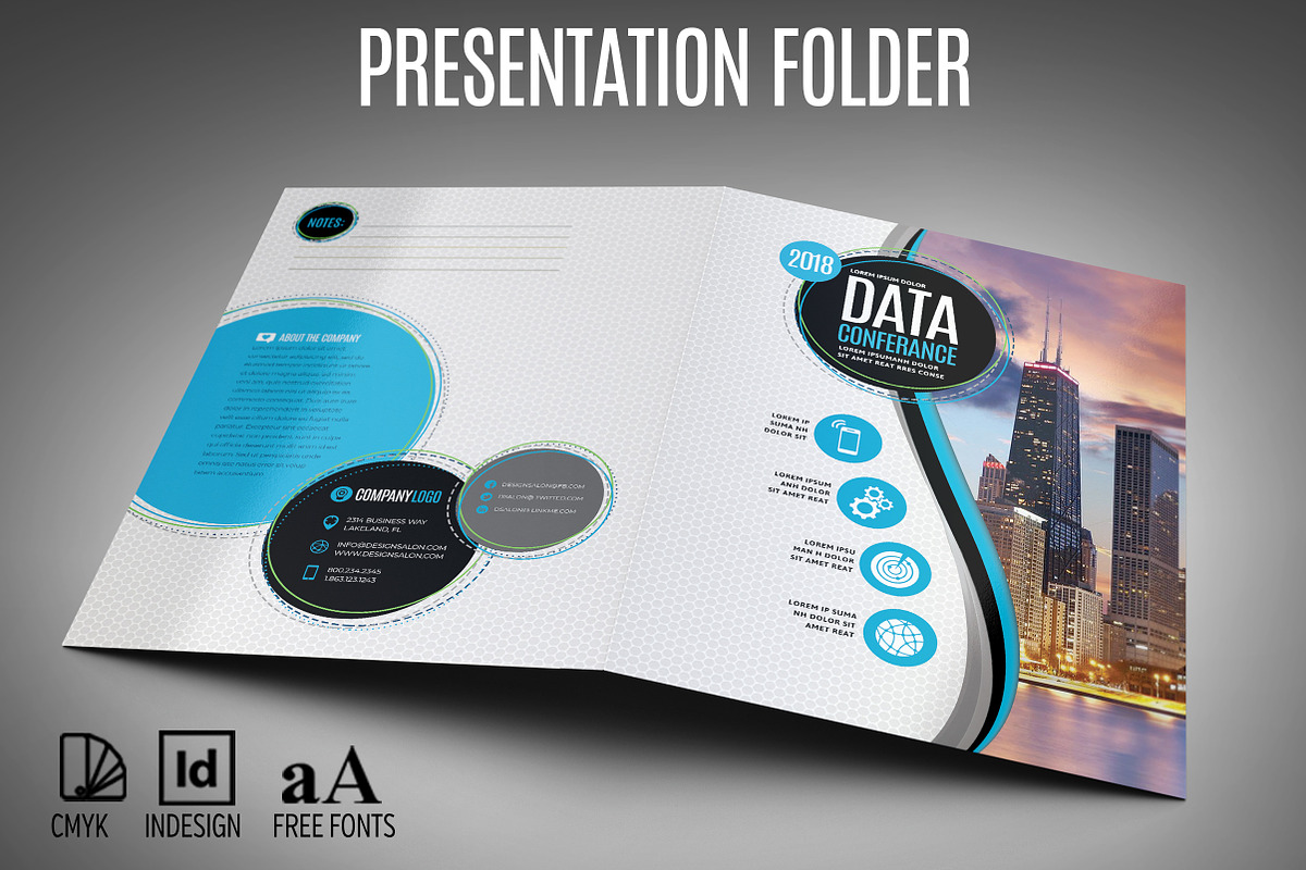 Presentation Folder, a Stationery Template by potterDesigns (Photo 1 of 3)