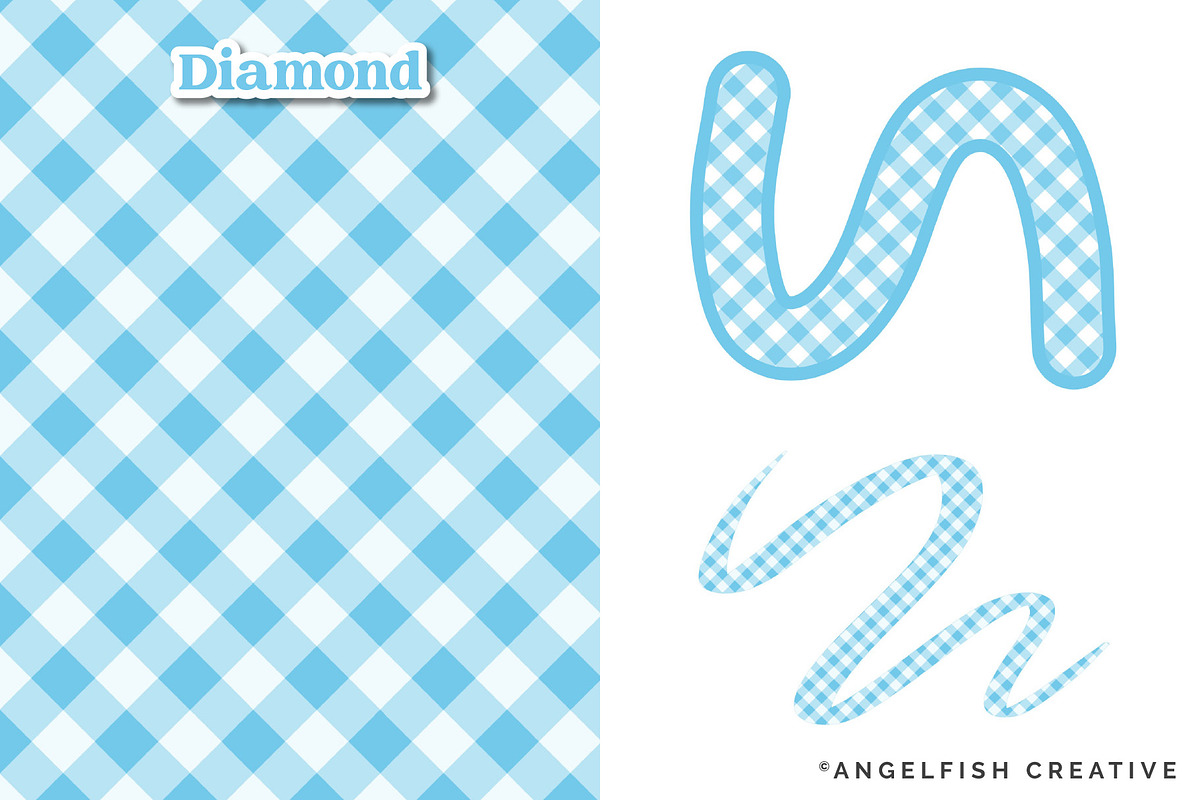 Gingham Pattern Procreate Brushes, a Brush Add-On by AngelfishCreative (Photo 5 of 9)