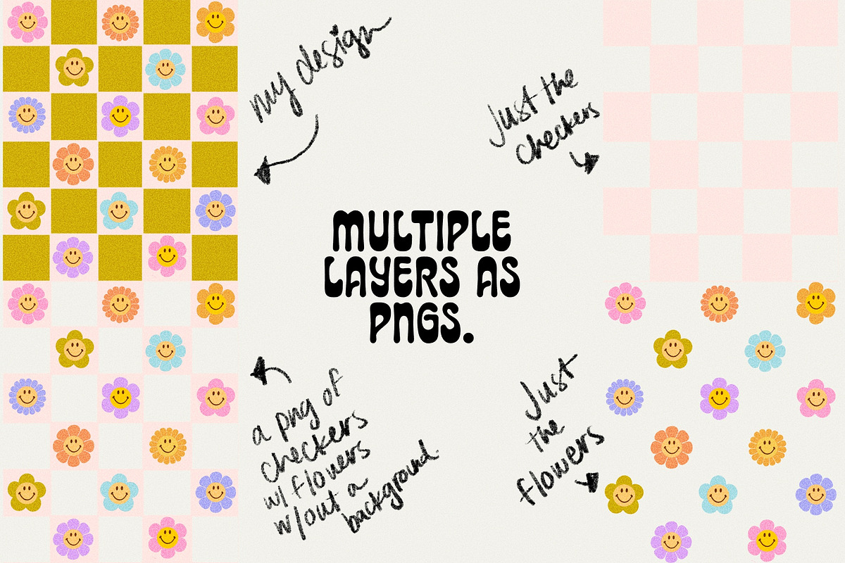 Checkered Patterns - trippy patterns, a Background Graphic by Dear Darling Design (Photo 14 of 17)