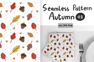 Autumn seamless pattern Vol 03