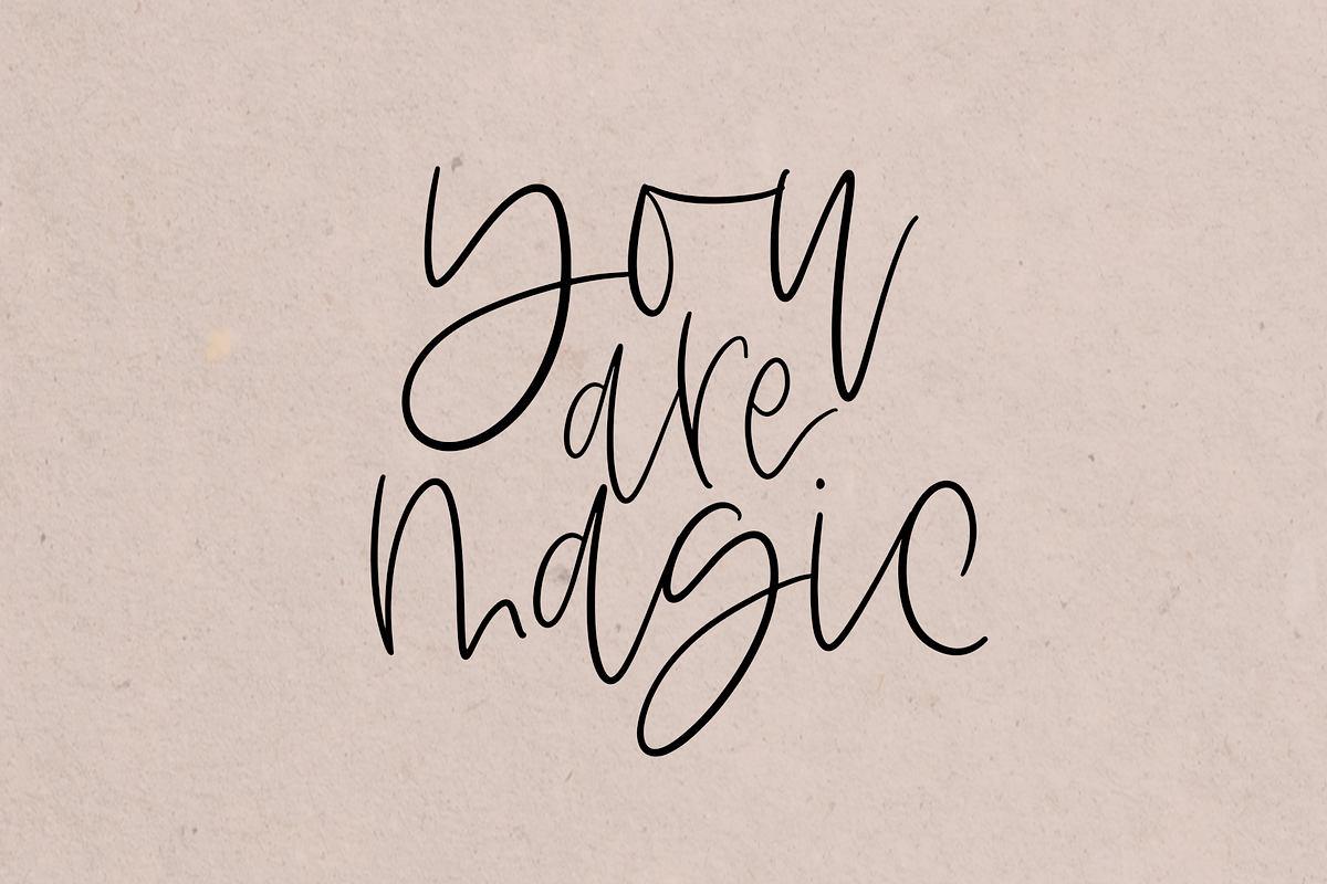 The Messa - Handwritten Script Font preview 5