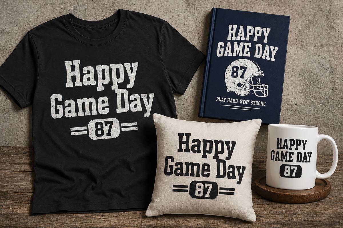 Happy Game Day, a Slab Serif Font by Wow Magic (Photo 3 of 5)