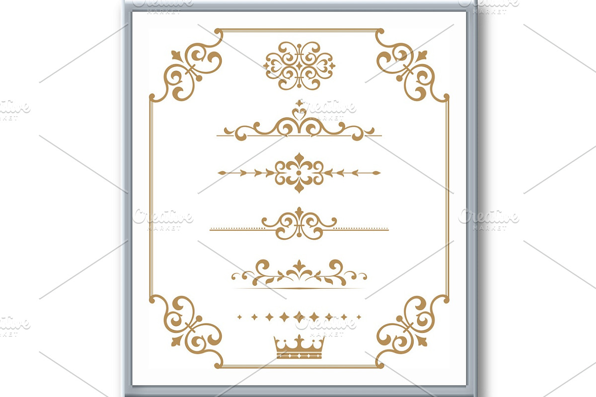 Vintage set. Floral elements for, a Decorative Illustration by RODINA (Photo 3 of 3)