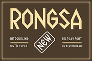 Rongsa - Display Font, a Sans Serif Font by lelevien (Thumbnail 1 of 4)