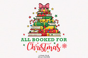 Christmas All Booked for Christmas, an Illustration by SinaCreation (Thumbnail 1 of 7)