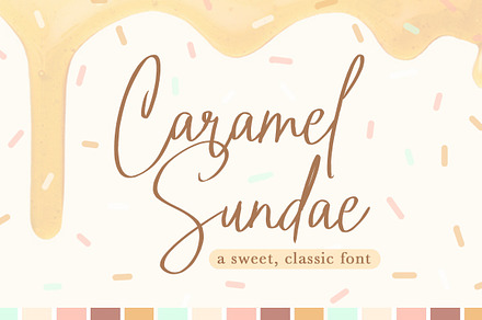Caramel Sundae Font, a Script Font by Quirky Queen Media