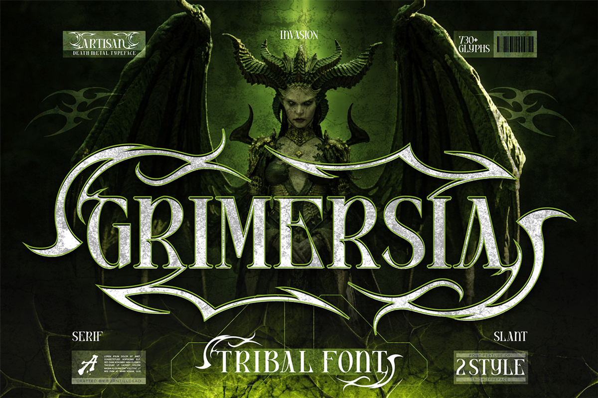 Grimersia, a Blackletter Font by Artisan Themes (Photo 1 of 12)