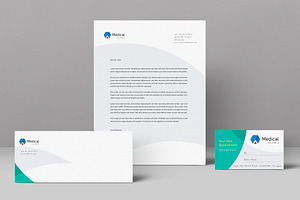 Medical Stationery Template, a Stationery Template by StockLayouts