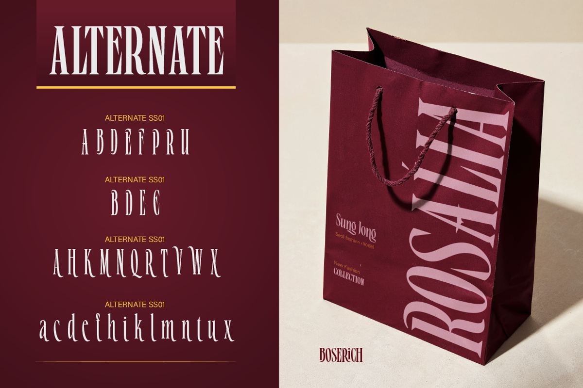 Boserich, a Serif Font by Burntilldead (Photo 6 of 12)