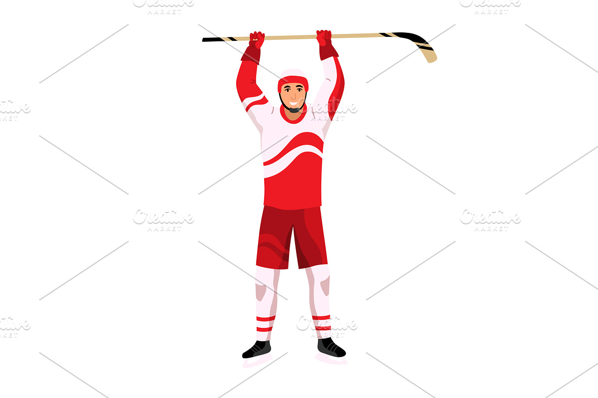 Hockey player. Ice hockey team, a Sport Illustration by Things for designers