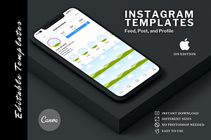 Instagram Canva Templates, IOS