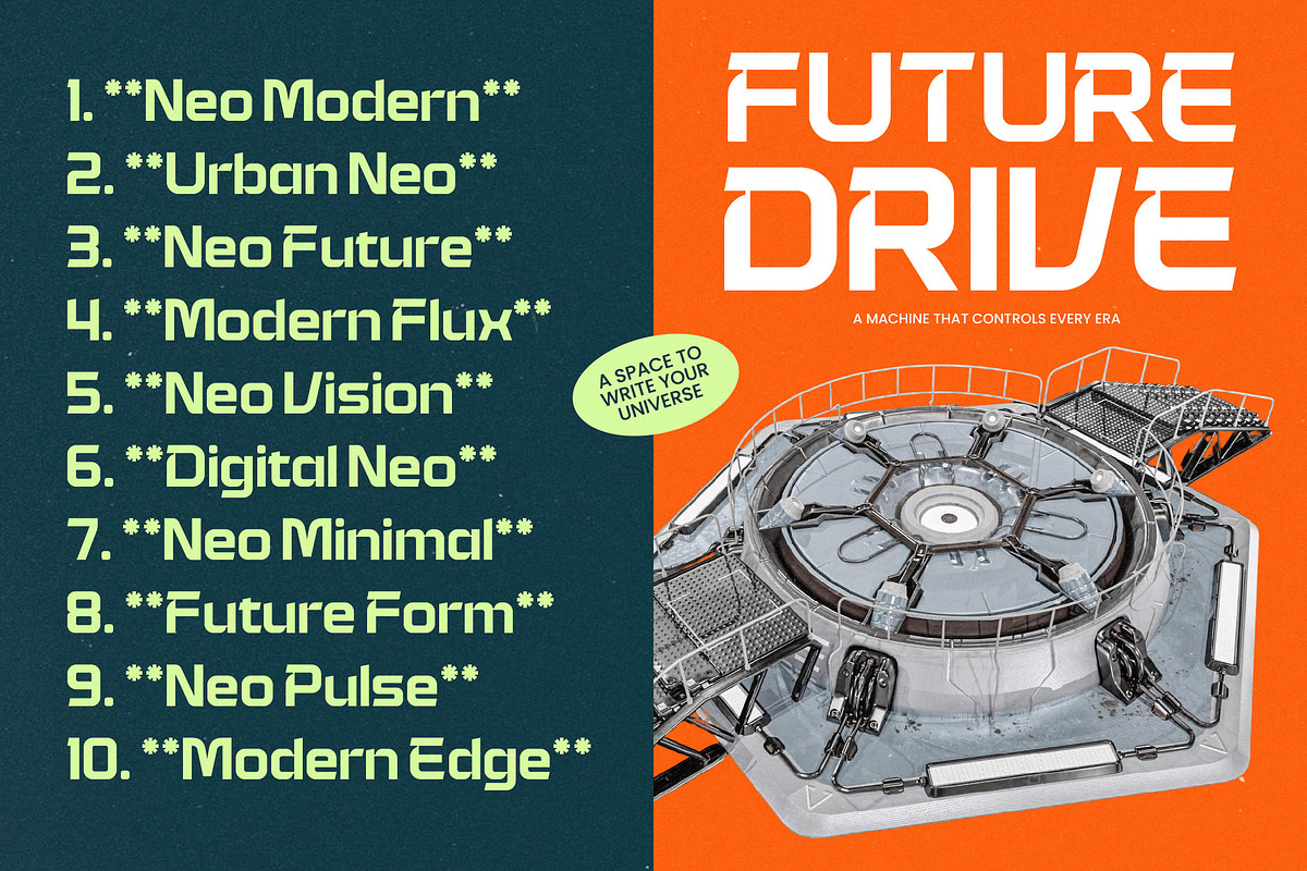 Digital Galaxy Futuristic Font, a Sans Serif Font by timelesstype.co (Photo 5 of 20)