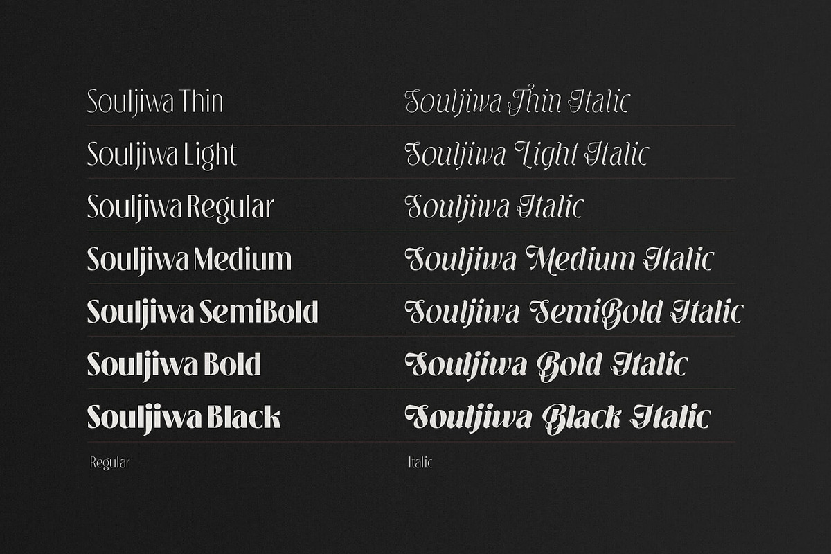 Souljiwa - Modern Branding Font, a Sans Serif Font by creativemedialab (Photo 14 of 14)