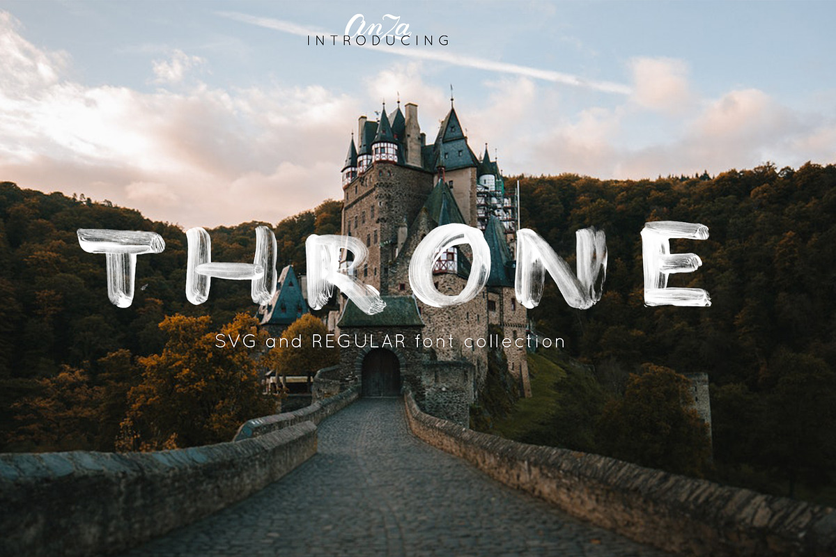 THRONE - SVG and regular OTF font