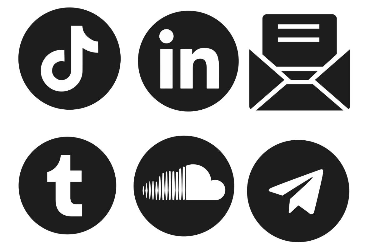 Social Media Marketing Icons Set 2, a Brush Add-On by Disasterology Ink (Photo 9 of 10)