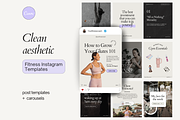 Fitness Wellness Instagram Templates, a Social Media Template by Motion Studio (Thumbnail 1 of 7)
