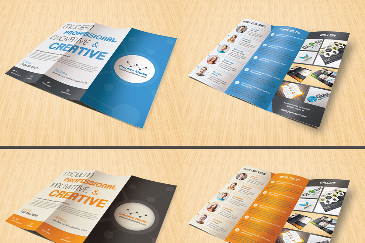 Creative Studio Trifold Brochure, a Brochure Template by Saptarang (Photo 5 of 5)