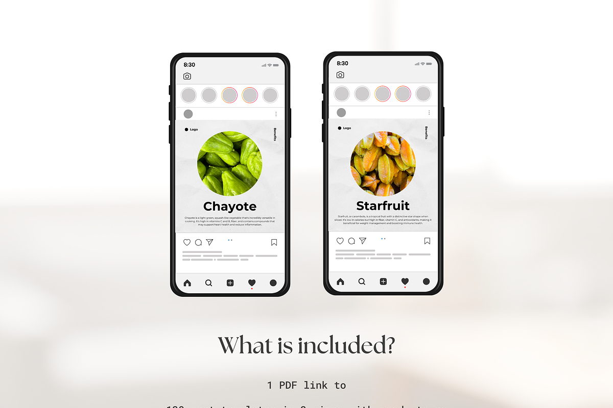 Food Nutrition Templates I Canva, a Social Media Template by The Social Stuff (Photo 6 of 12)