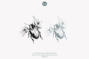 vintage clipart ink illustration set, a Decorative Illustration by Patishop Art (Thumbnail 2 of 9)
