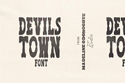 Devils Town | Vintage Horror Font, a Handwritten Font by Madeline ODonoghue Design (Thumbnail 9 of 11)
