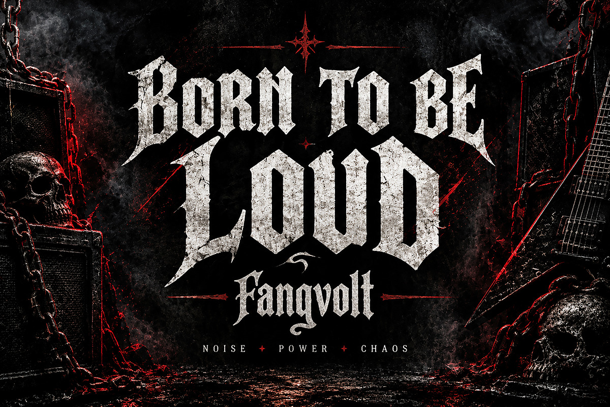 Fangvolt – Dark Gothic Display Font, a Blackletter Font by Wow Magic (Photo 4 of 5)