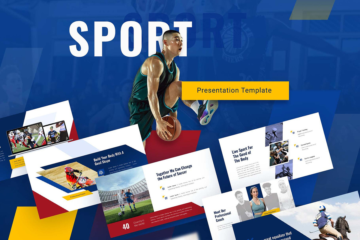 Olympix-Sport Google Slides Template, a Presentation Template by Premast (Photo 1 of 5)