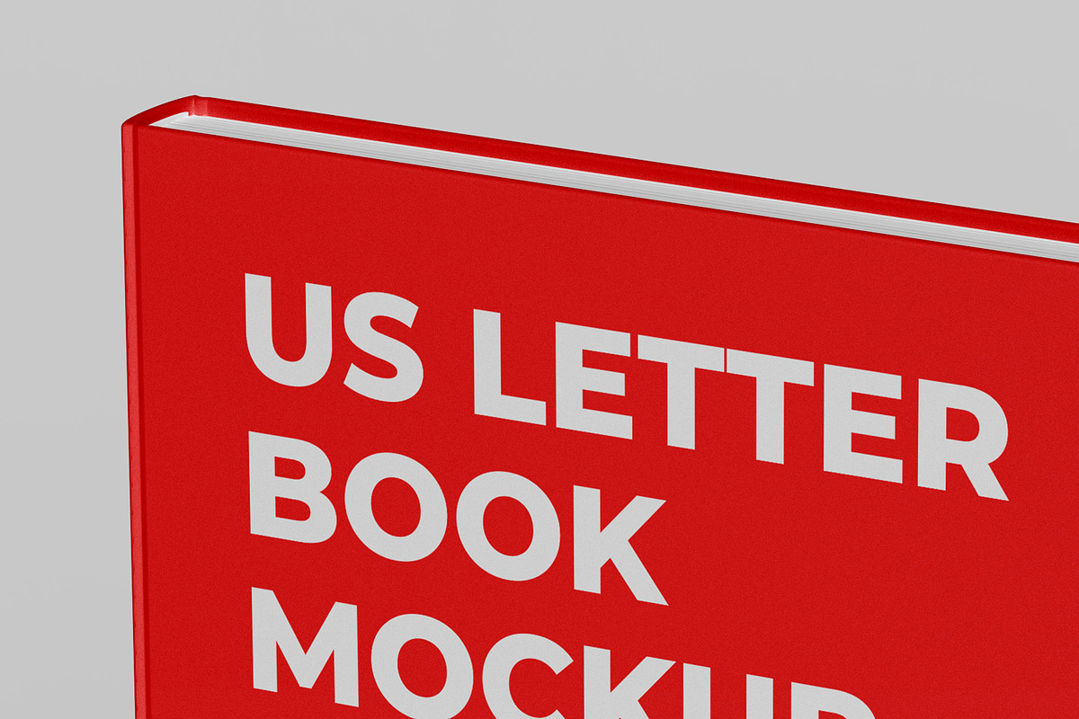 US Letter Book Mockup - 8 views, a Books & Magazine Mockup by Illusiongraphic (Photo 17 of 22)
