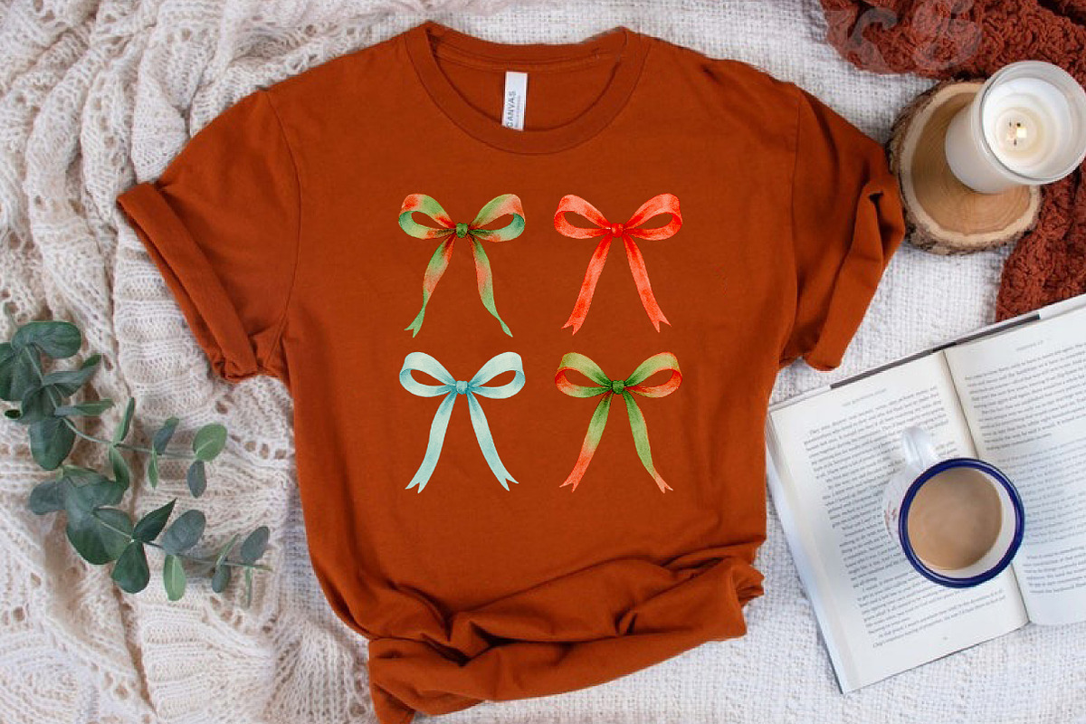 Preppy Christmas Bow PNG, an Illustration by Libby Wishes (Photo 6 of 8)