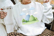 Mountain Landscape Watercolor Clipar, an Illustration by Sublimation Artist (Thumbnail 4 of 6)