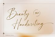 Beauty Handwriting handwritten font, a Script Font by Nirmana Visual (Thumbnail 1 of 11)