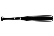 Baseball Bat Silhouette Vector Bundl, an Illustration by Creativeshirt (Thumbnail 43 of 51)