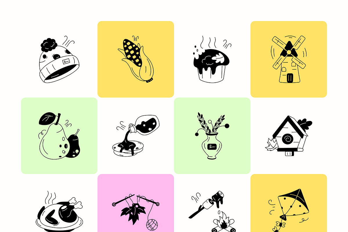 Fall Doodle Designs, a Solid Icon by Prosymbols (Photo 8 of 11)