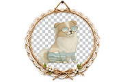 Whimsical Summer Dog Clipart, an Illustration by DreamArtGraphic (Thumbnail 6 of 8)