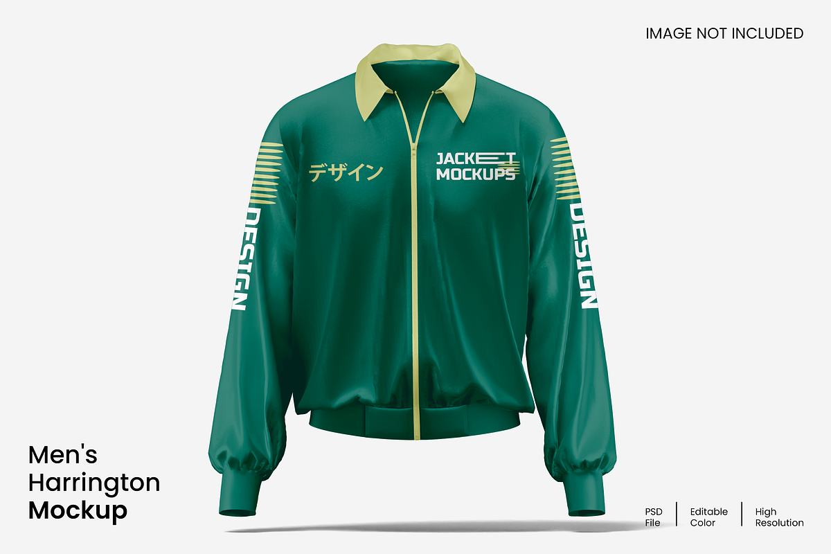 Harrington Jacket Mockup, a Hoody Mockup by Unerispace