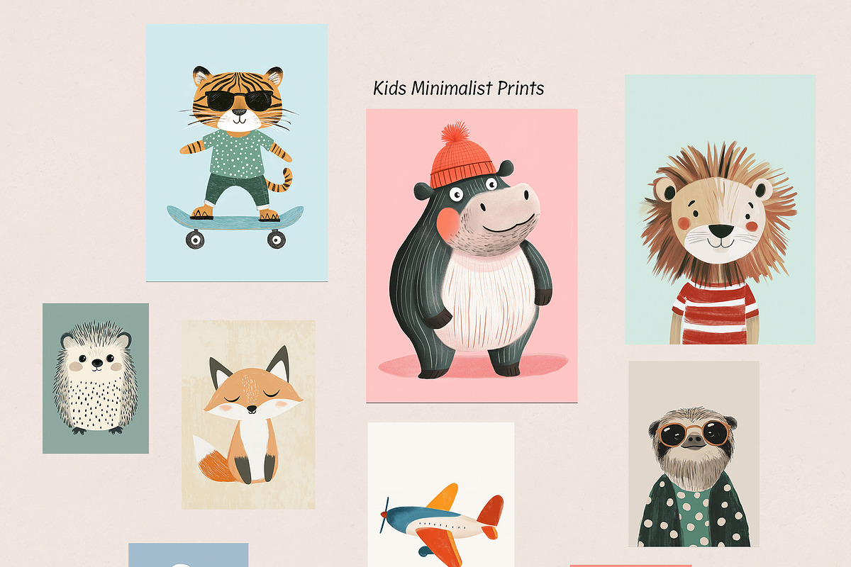 Minimalist Nursery Wall Art Gallery, a Background Graphic by Essentially Nomadic (Photo 8 of 11)