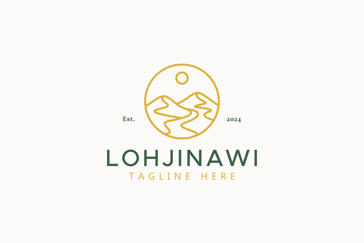 Hiking Mountain Hill Logo Badge, a Branding & Logo Template by Signatoro (Photo 2 of 3)