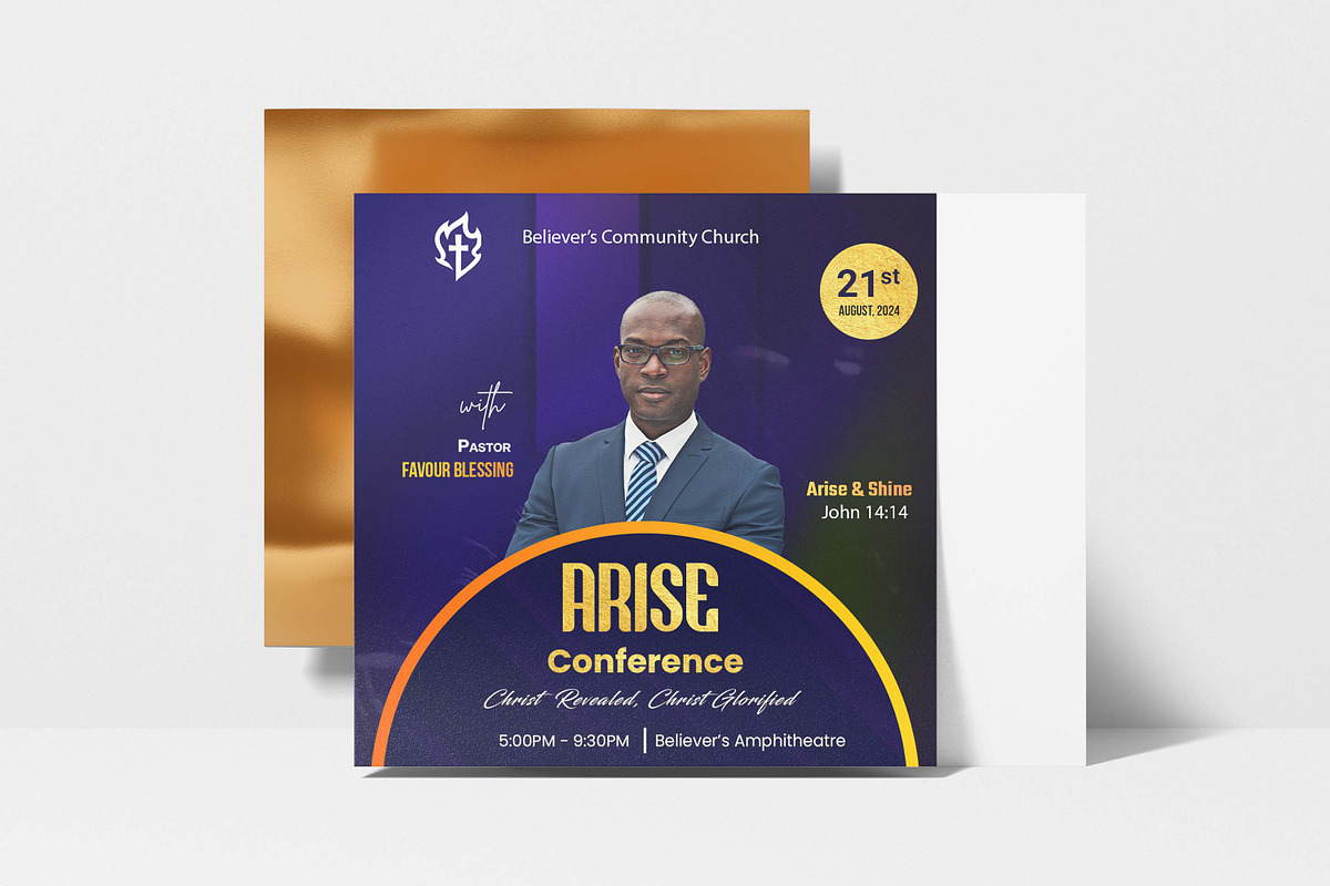 Church Flyer Church Conference, a Social Media Template by Believe Creatives (Photo 1 of 2)