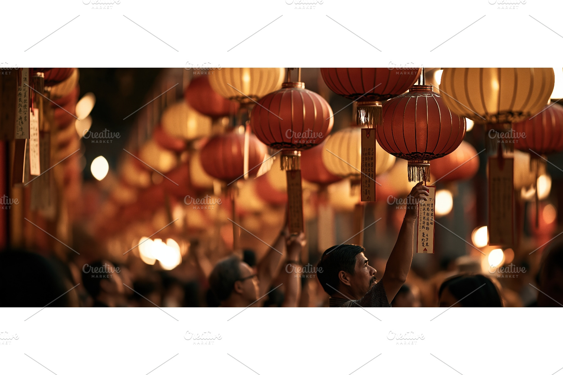 Man Hanging Wish Tags on Chinese, a Person Photo by piter.goskov