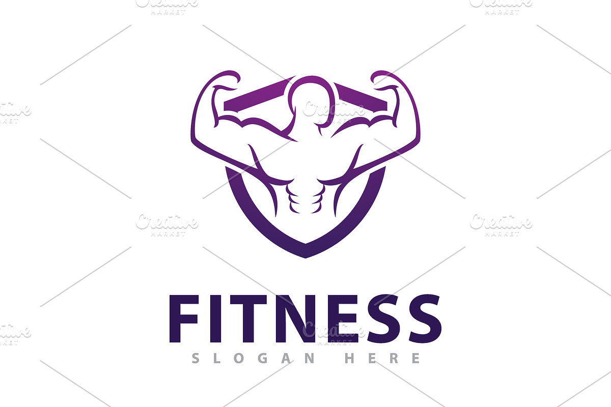 Gym Logo Design Template, Fitness, a Branding & Logo Template by T.Vooka