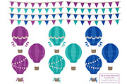 Peacock Hot Air Balloons & Patterns, an Illustration by Amanda Ilkov (Thumbnail 4 of 5)