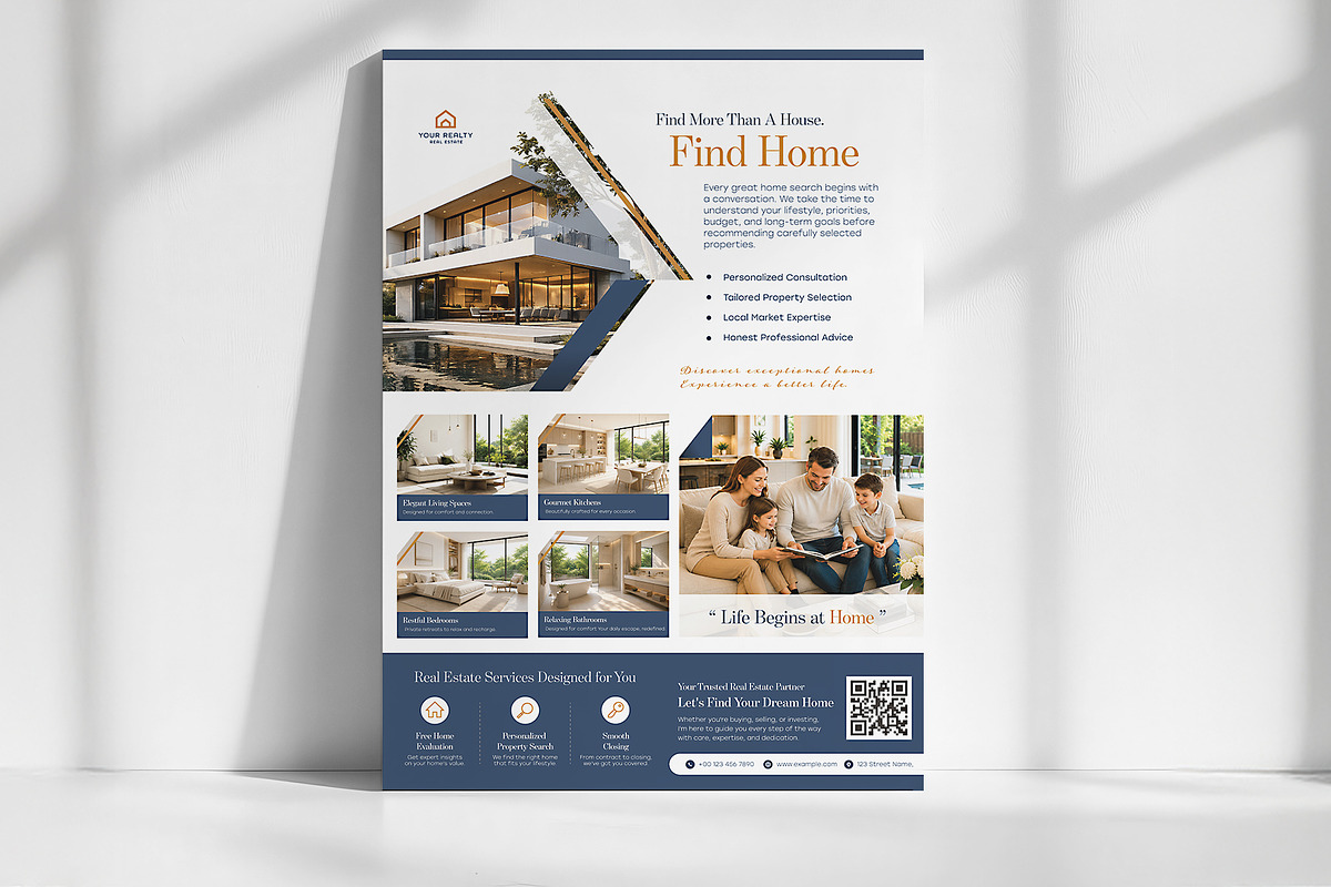 Modern Real Estate Poster Template, a Poster Template by WheelieMonkey (Photo 1 of 3)