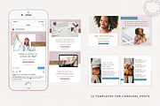Eva Instagram Squares Canva Template, a Templates & Theme by The Canva Template Shop (Thumbnail 4 of 7)