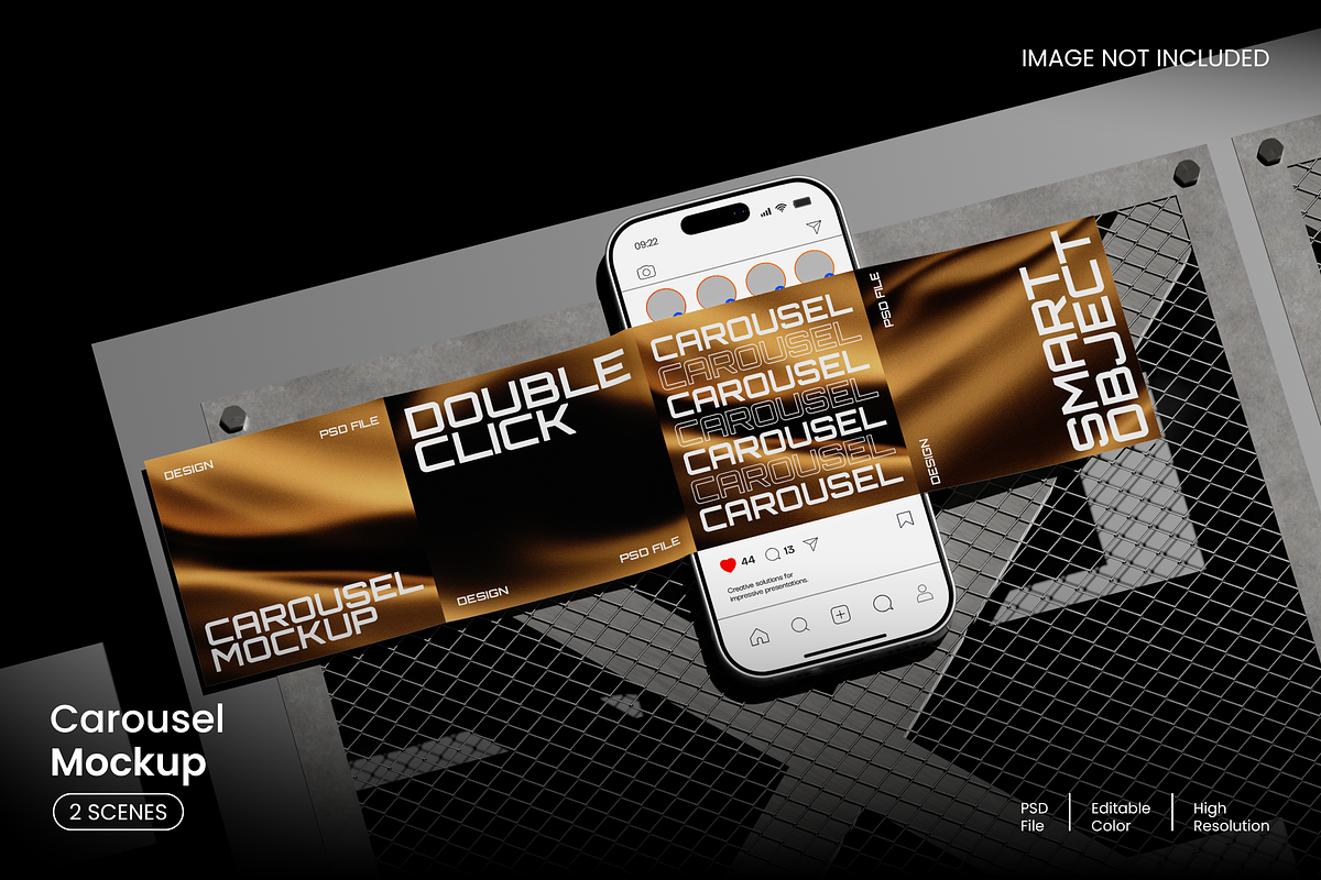 Carousel Mockup, an Advertising Mockup by Unerispace (Photo 1 of 4)