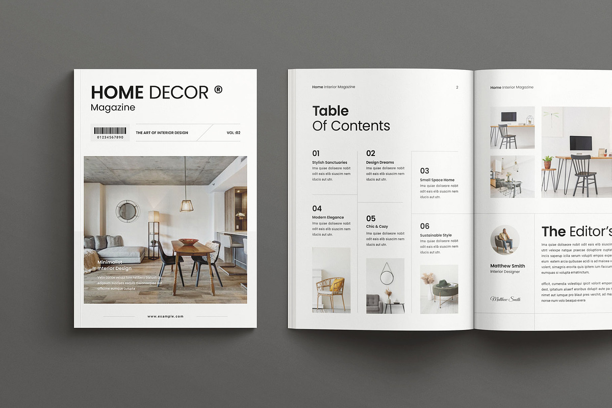 Interior Design Magazine Template, a Magazine Template by Seeing-art (Photo 2 of 11)