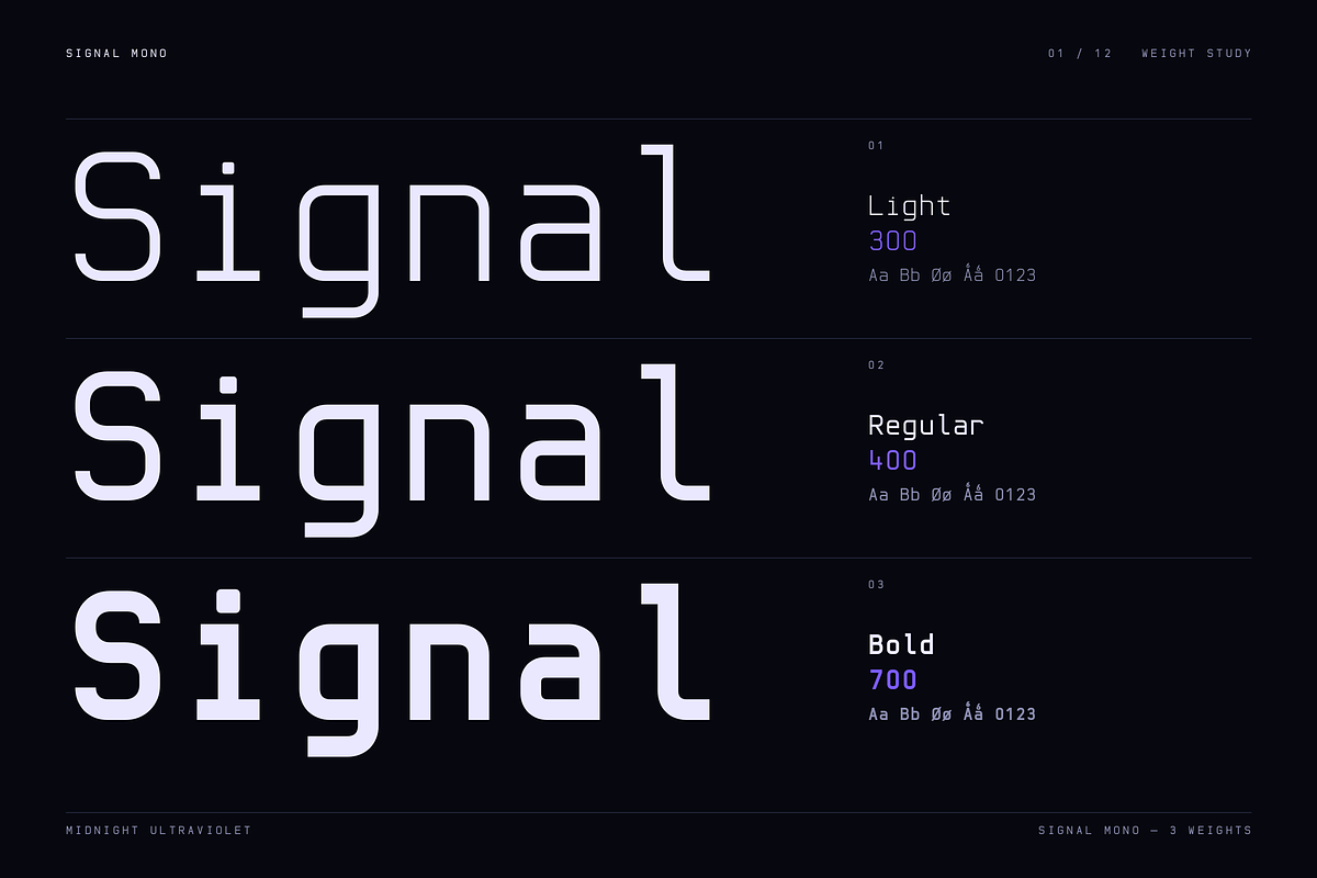 Signal Mono - Futuristic Monospace, a Serif Font by HipFonts (Photo 2 of 14)