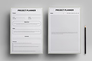 Project Planner Template Design, a Stationery Template by MightyDesign (Thumbnail 1 of 8)