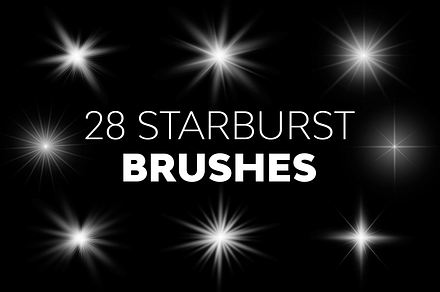 Starburst Brushes, a Brush Add-On by UnicDesign