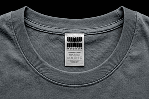 T-Shirt Label Mockup, a Shirt Mockup by Design Squad
