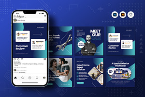 Home Repair Instagram Post, a Social Media Template by Fannan Studio